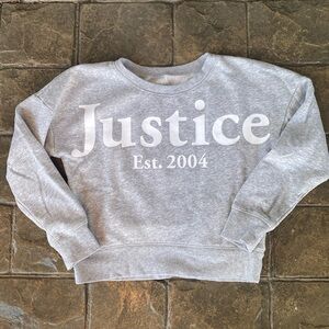 Justice cropped crewneck